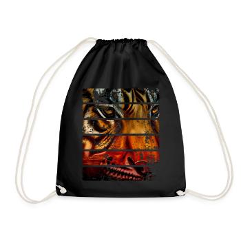 Tigre - Sac de sport léger - noir - Devant