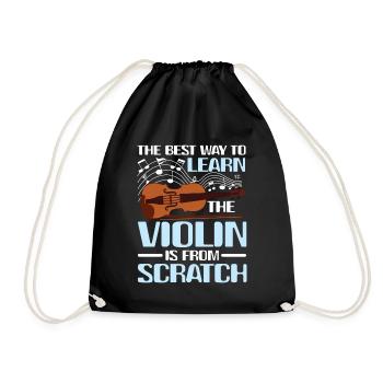 Learn The Violin Is From Scratch - Turnbeutel - Schwarz - Vorne