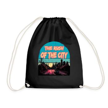 The Rush Of The City - Turnbeutel - Schwarz - Vorne