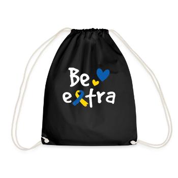 Seien Sie extra - Turnbeutel - Schwarz - Vorne