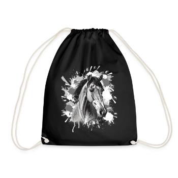 Cheval - Sac de sport léger - noir - Devant