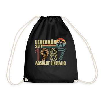 Millésime 1987 - Sac de sport léger - noir - Devant