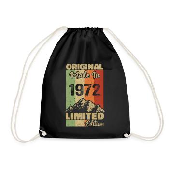 1972 Original - Fabriqué en 1972 - Edition Limitée - Sac de sport léger - noir - Devant