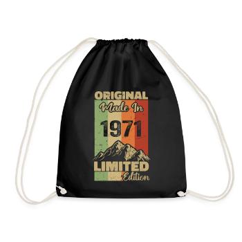 1971 Original - Fabriqué en 1971 - Edition Limitée - Sac de sport léger - noir - Devant