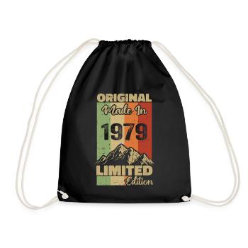 1979 Original - Fabriqué en 1979 - Edition Limitée - Sac de sport léger - noir - Devant