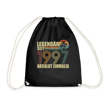 legendär seit 1997 - Turnbeutel - Schwarz - Vorne