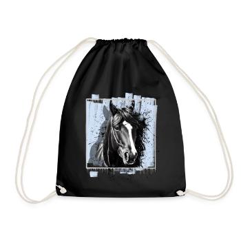 Cheval - Sac de sport léger - noir - Devant