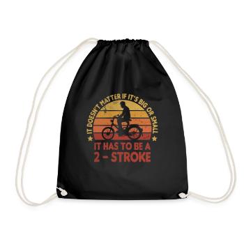 Cyclomoteur 2 temps cyclomoteur cyclomoteur nostalgie mokick - Sac de sport léger - noir - Devant