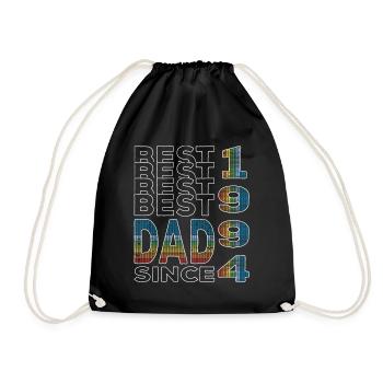 Bester Papa der Welt seit 1994 Vatertag - Turnbeutel - Schwarz - Vorne