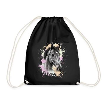 Cheval - Sac de sport léger - noir - Devant