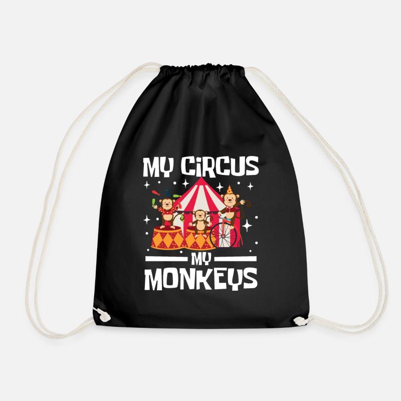 My Circus My Monkeys - Turnbeutel - Schwarz