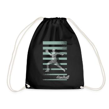Handball Handball players - Drawstring Bag - black - Front