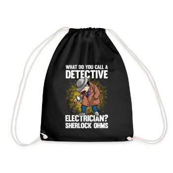 Detective Electrician Ohms - Turnbeutel - Schwarz - Vorne