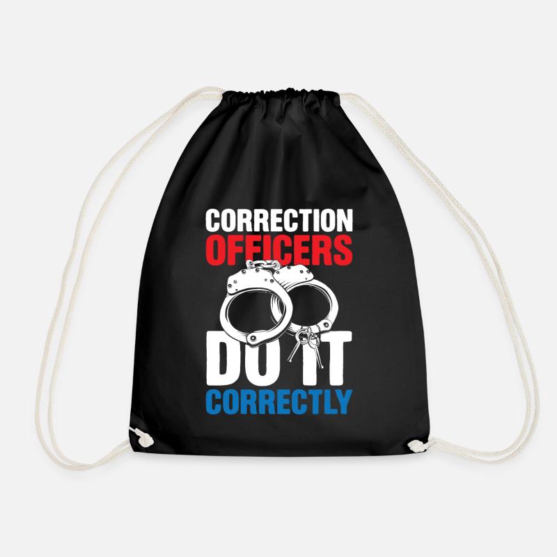 Correction Officer Do It Correctly - Turnbeutel - Schwarz