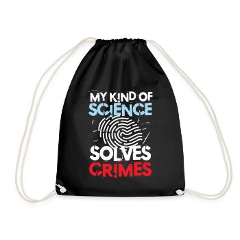 My Kind Of Science Solves Crimes - Turnbeutel - Schwarz - Vorne
