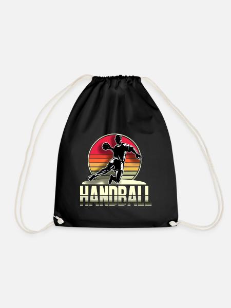 Handball Handballer - Turnbeutel - Schwarz