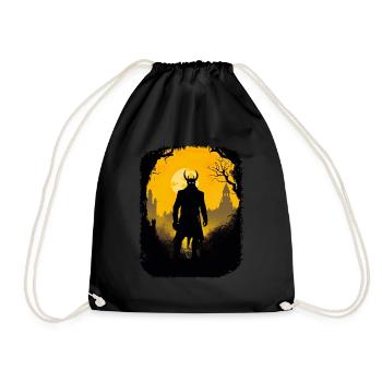 Gothik Okkult Satan Gotik Schwarze Szene Wicca - Turnbeutel - Schwarz - Vorne