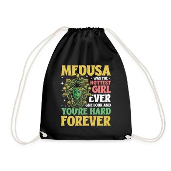 Medusa One Look And You Are Hard Forever - Turnbeutel - Schwarz - Vorne