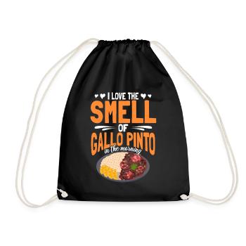 Love smell of Gallo Pinto Chef Chef Chef - Drawstring Bag - black - Front