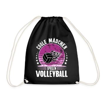 Volleyball - Turnbeutel - Schwarz - Vorne