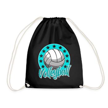 Volleyball - Drawstring Bag - black - Front