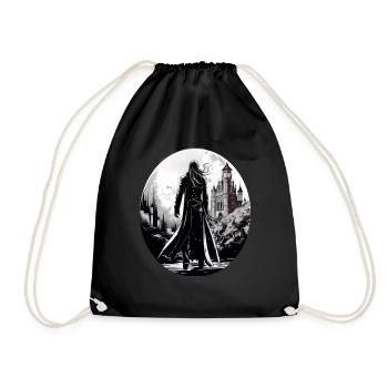 Gothik Okkult Satan Gotik Schwarze Szene Wicca - Turnbeutel - Schwarz - Vorne