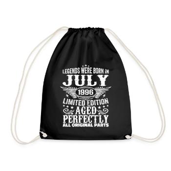 July 1996 | Birthday 1996 Year July 1996 - Drawstring Bag - black - Front