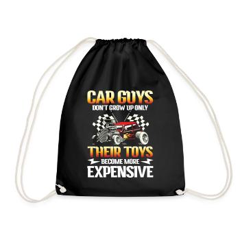 Car Guys Don't Grow Up Only Their Toys Expensive - Turnbeutel - Schwarz - Vorne