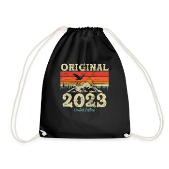 Birthday gift 2023 - Drawstring Bag - black - Front