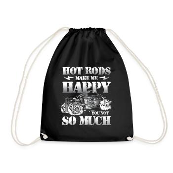 Hot Rods Make Me Happy You Not So Much - Turnbeutel - Schwarz - Vorne