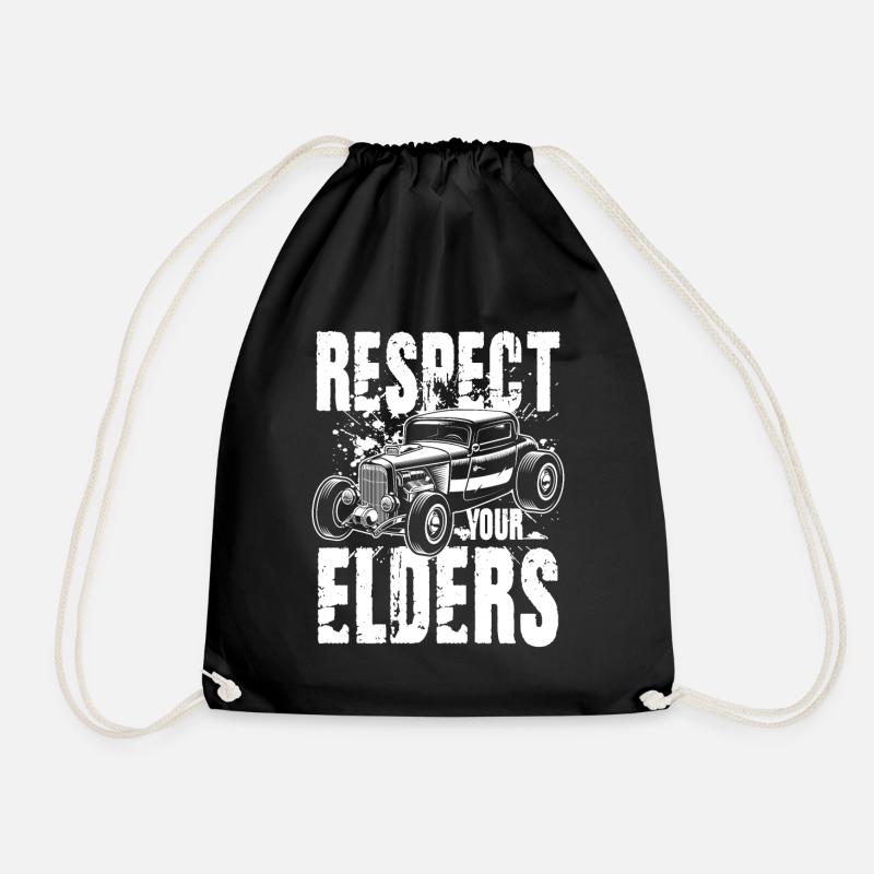 Respect Your Elders - Turnbeutel - Schwarz