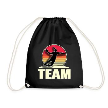 Équipe de handballiers de handball - Sac de sport léger - noir - Devant