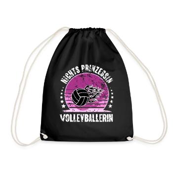 Volleyball - Turnbeutel - Schwarz - Vorne