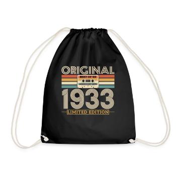 1933 Jubiläum Limited Edition 90 Jahre - Turnbeutel - Schwarz - Vorne