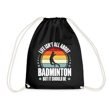 Badminton - Turnbeutel - Schwarz - Vorne