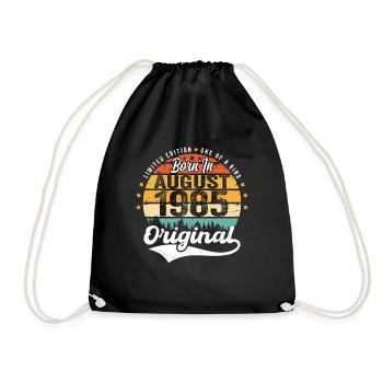 Août 1985 Idées cadeaux d’anniversaire 1985 Août - Sac de sport léger - noir - Devant