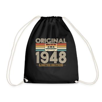 Original birthday present 1948 - Drawstring Bag - black - Front