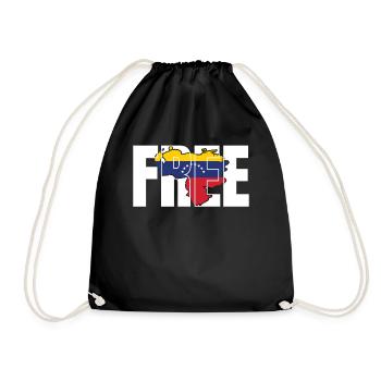 Venezuela Freedom Amérique du Sud Destination de voyage cadeau - Sac de sport léger - noir - Devant