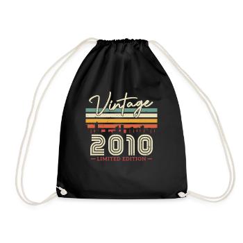 Cadeau Vintage 2010 - 13/14 ans - Sac de sport léger - noir - Devant