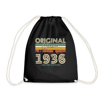 Cadeau d’anniversaire vintage 1936 Classic 87/88 - Sac de sport léger - noir - Devant