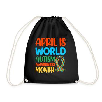 Autisme Autiste - Sac de sport léger - noir - Devant