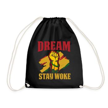 Black History Month Black History - Turnbeutel - Schwarz - Vorne