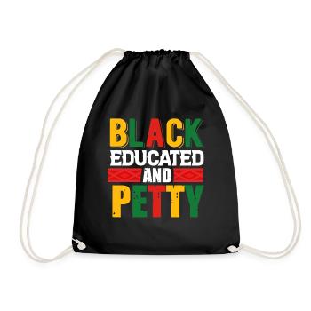 Black History Month Black History - Turnbeutel - Schwarz - Vorne