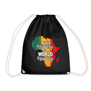Black History Month Black History - Turnbeutel - Schwarz - Vorne