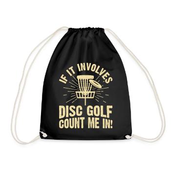 Discgolf Disc Golf - Drawstring Bag - black - Front
