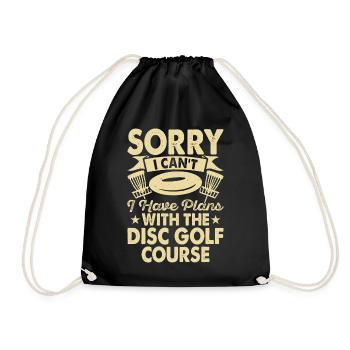 Discgolf Disc Golf - Drawstring Bag - black - Front
