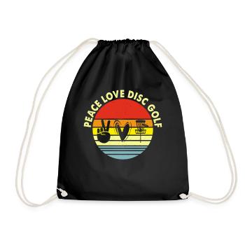 Discgolf Disc Golf - Drawstring Bag - black - Front
