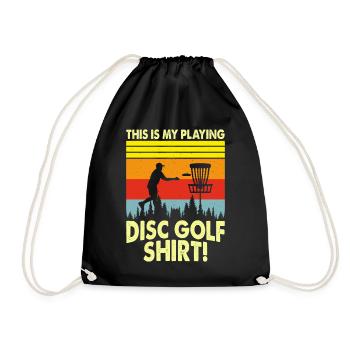 Discgolf Disc Golf - Drawstring Bag - black - Front