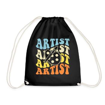 Artist - Drawstring Bag - black - Front