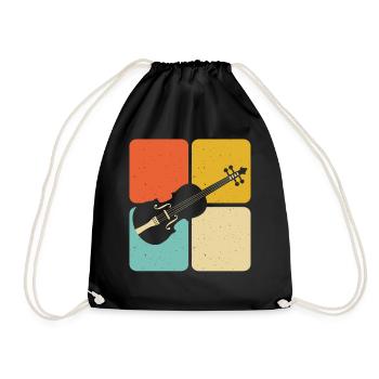 Violin Violinist - Drawstring Bag - black - Front
